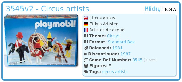 Playmobil 3545v2 - Circus artists