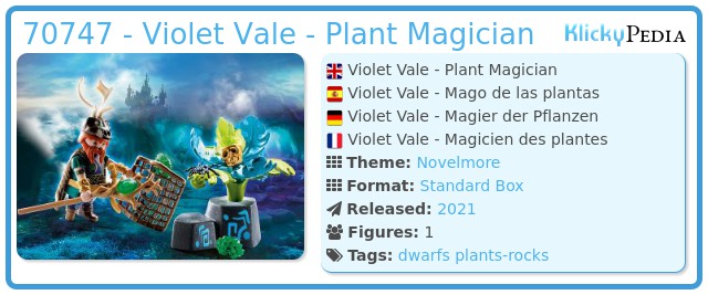 Playmobil 70747 - Violet Vale - Plant Magician