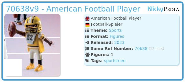 Playmobil 70638v9 - American Football Player
