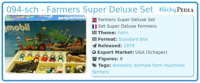 Playmobil 094-sch - Farmers Super Deluxe Set