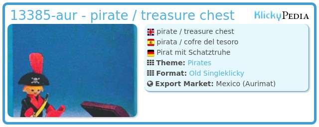 Playmobil 13385-aur - pirate / treasure chest