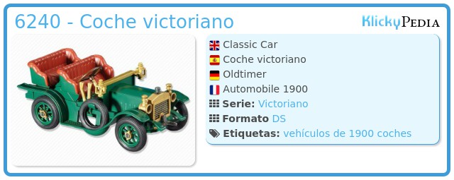 Playmobil 6240 - Coche victoriano