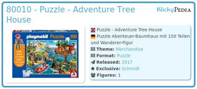 Playmobil 80010 - Puzzle - Adventure Tree House