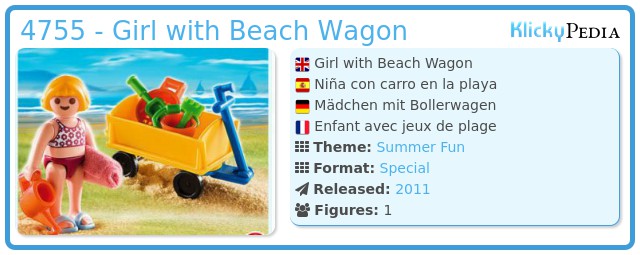 Playmobil 4755 - Girl with Beach Wagon