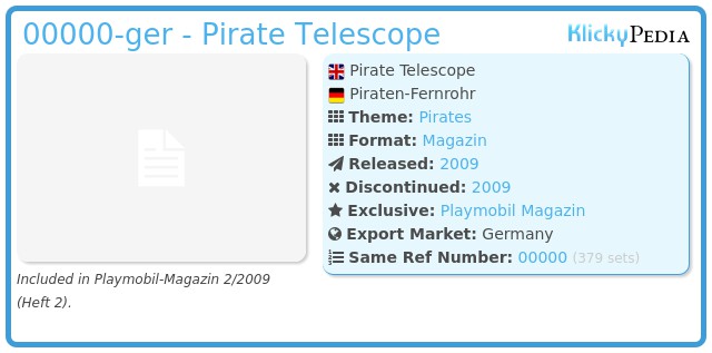Playmobil 00000-ger - Pirate Telescope