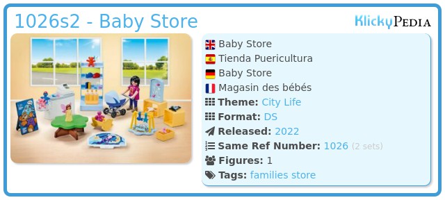 Playmobil 1026s2 - Baby Store