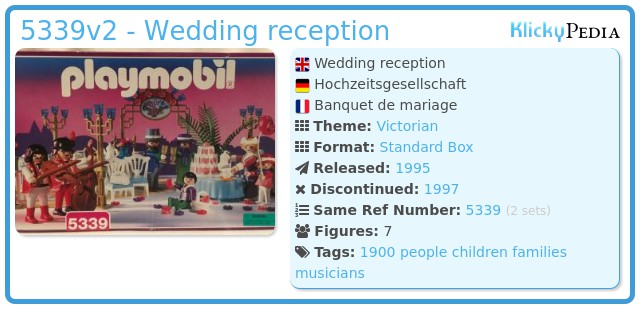 Playmobil 5339v2 - Wedding reception