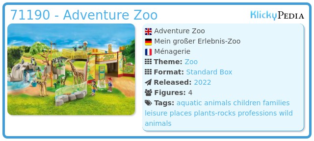 Playmobil 71190 - Adventure Zoo