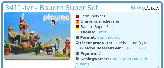 Playmobil 3411-lyr - Bauern Super Set