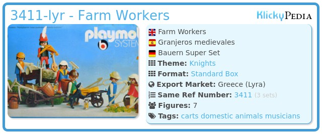 Playmobil 3411-lyr - Farm Workers