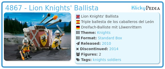Playmobil 4867 - Lion Knights' Ballista