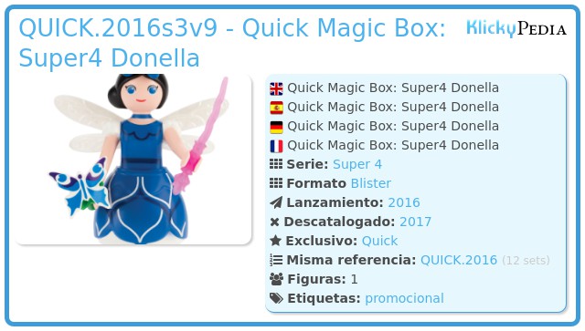 Playmobil QUICK.2016s3v9 - Quick Magic Box: Super4 Donella