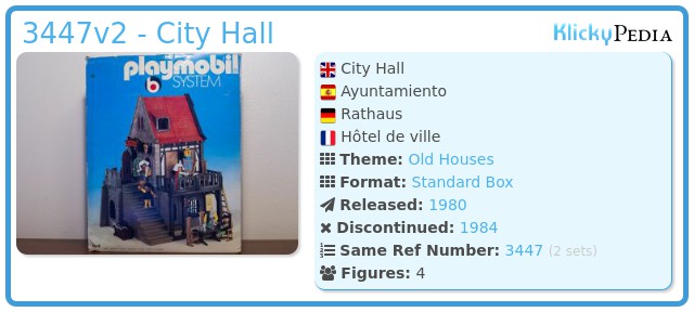 Playmobil 3447v2 - City Hall