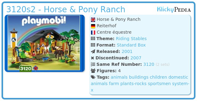 Playmobil 3120s2 - Horse & Pony Ranch