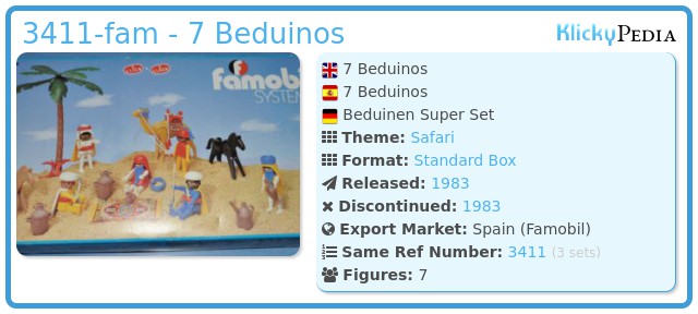 Playmobil 3411-fam - 7 Beduinos
