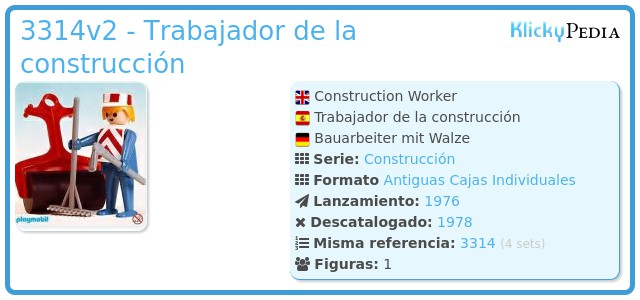 Playmobil 3314v2 - Trabajador de la construcción