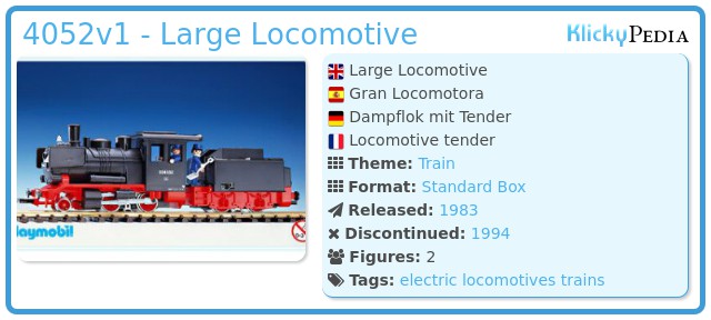 Playmobil 4052v1 - Large Locomotive
