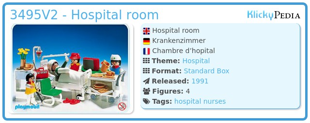 Playmobil 3495V2 - Hospital room