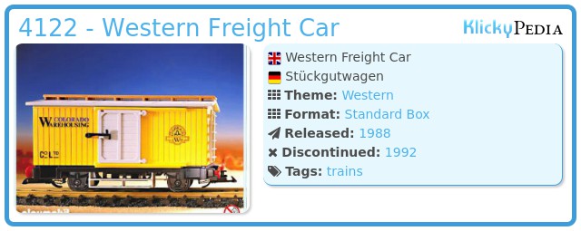 Playmobil 4122 - Western Freight Car