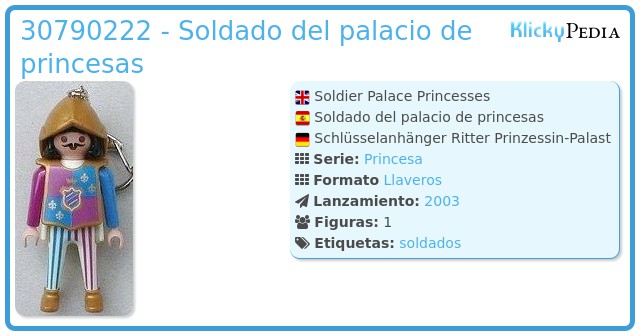 Playmobil 30790222 - Soldado del palacio de princesas
