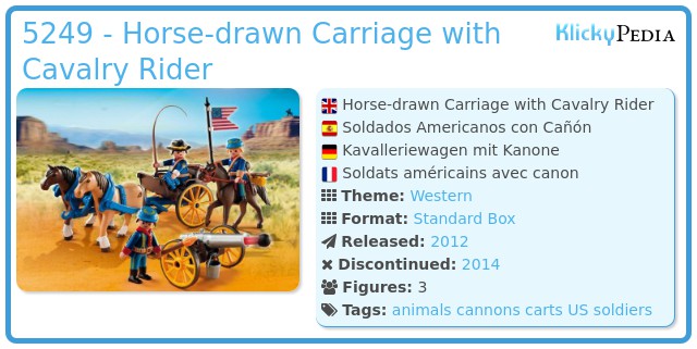 Playmobil 5249 - Horse-drawn Carriage with Cavalry Rider