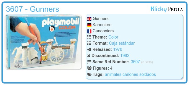 Playmobil 3607 année 1778-artillerie navale-série