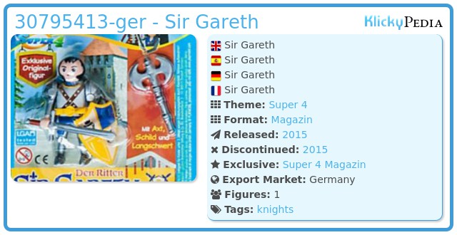 Playmobil 30795413-ger - Sir Gareth