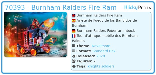 Playmobil 70393 - Burnham Raiders Fire Ram