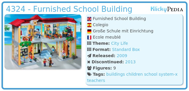 Playmobil 4324 - Furnished School Building