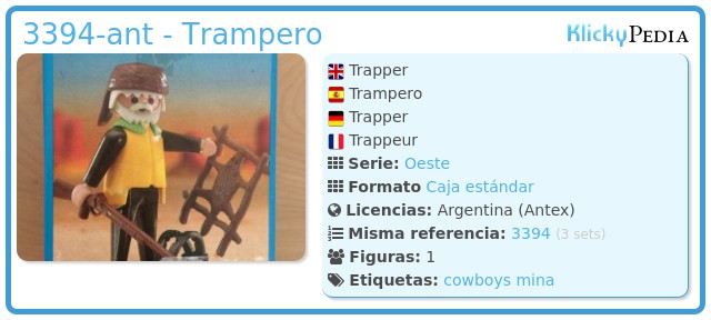 Playmobil 3394-ant - Trampero