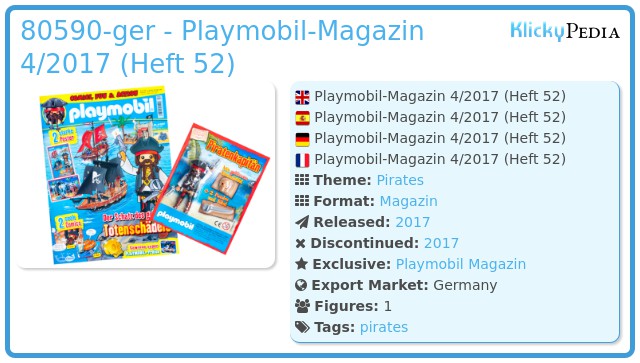 Playmobil 80590-ger - Playmobil-Magazin 4/2017 (Heft 52)