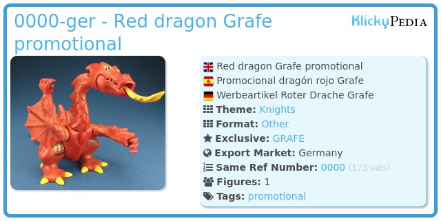 Playmobil 0000-ger - Red dragon Grafe promotional