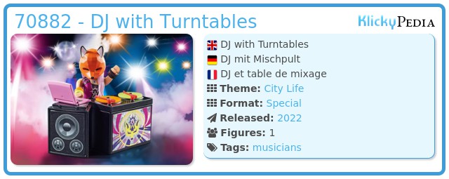 Playmobil 70882 - DJ with Turntables
