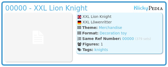 Playmobil 00000 - XXL Lion Knight
