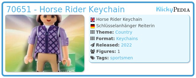 Playmobil 70651 - Horse Rider Keychain