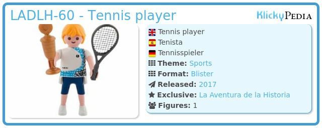Playmobil LADLH-60 - Tennis player