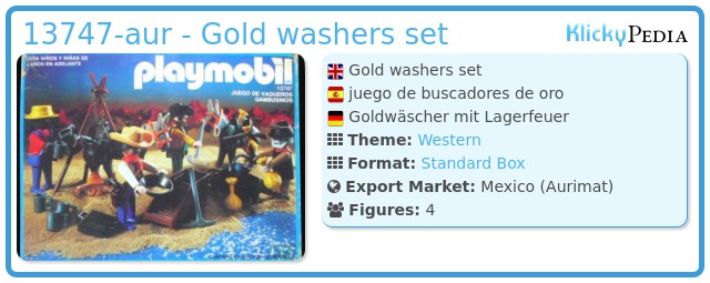 Playmobil 13747-aur - Gold washers set