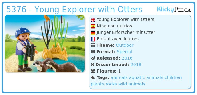 Playmobil 5376 - Young Explorer with Otters