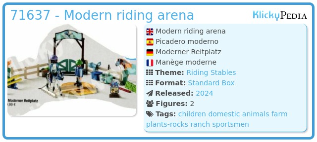 Playmobil 71637 - Modern riding arena