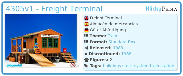 Playmobil 4305v1 - Freight Terminal