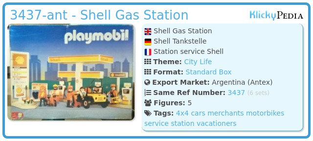 Playmobil 3437-ant - Shell Gas Station