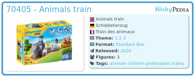 Playmobil 70405 - Animals train