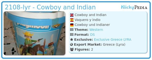 Playmobil 2108-lyr - Cowboy and Indian