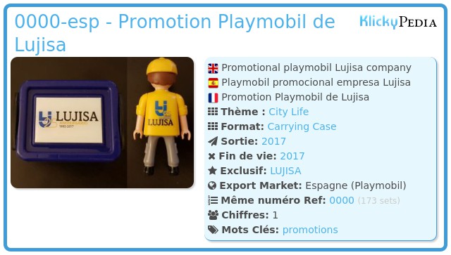 Playmobil 0000-esp - Promotion Playmobil de Lujisa