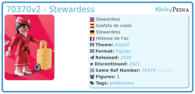 Playmobil 70370v2 - Stewardess