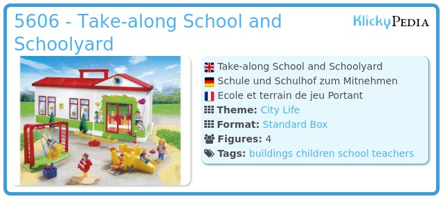 Playmobil 5606 - Take-along School and Schoolyard