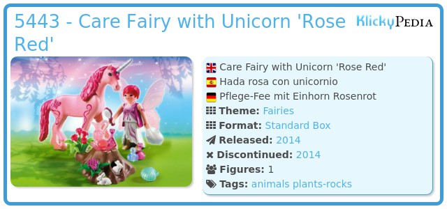 Playmobil 5443 - Care Fairy with Unicorn 'Rose Red'