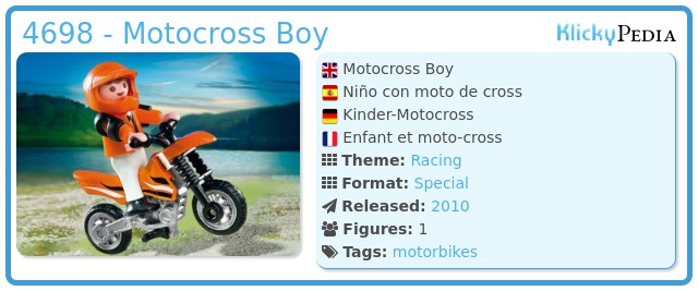 Playmobil 4698 - Motocross Boy