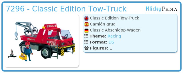 Playmobil 7296 - Classic Edition Tow-Truck