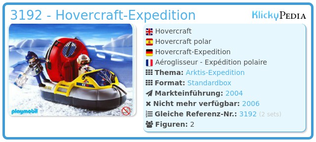 Playmobil 3192 - Hovercraft-Expedition